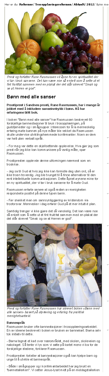 Bønn med alle sanser art trosopplæring 1